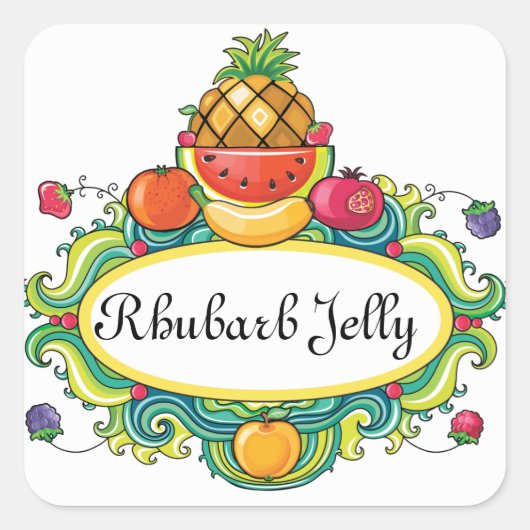 Vanuit de keuken - SRF Vierkante Sticker (Voorkant)