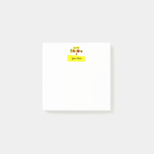 Vanuit de Keuken Van Retro Aangepaste Post-it Brie Post-it® Notes (Voorkant)