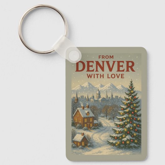 Vanuit Denver met liefde Kerstsluitertje Sleutelhanger (Voorkant)