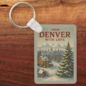 Vanuit Denver met liefde Kerstsluitertje Sleutelhanger (Voorkant)