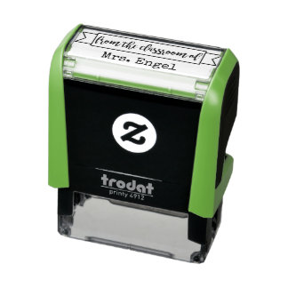 VANUIT HET KLASLOKAAL - gepersonaliseerde lerarens Zelfinktende Stempel