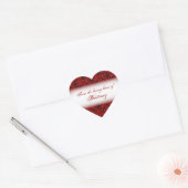 Vanuit het liefdevolle hart van rozen aangepaste s sticker (Envelop)