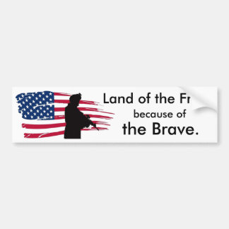Vanwege de Brave Bumpersticker