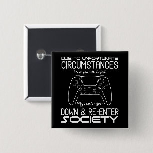 Vanwege ongelukkige omstandigheden Gaming Cool Gam Vierkante Button 5,1 Cm