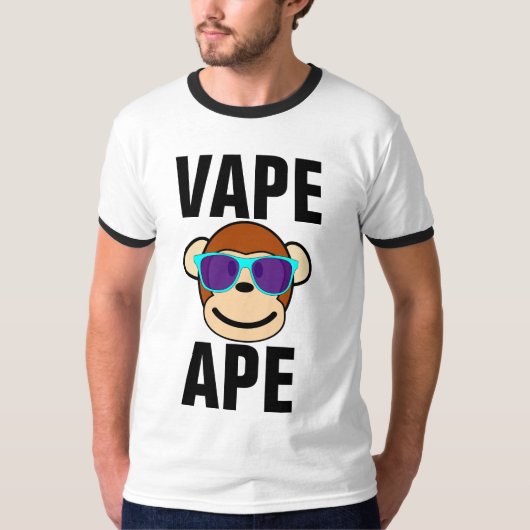 VAPE APE T-Shirts Funny T - shirts (Voorkant)