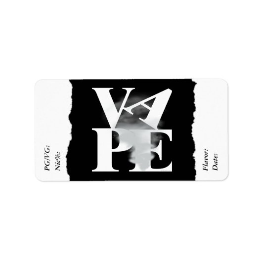 Vape | DIY E-Juice Label LOVE VAPE door VapeGoat (Voorkant)