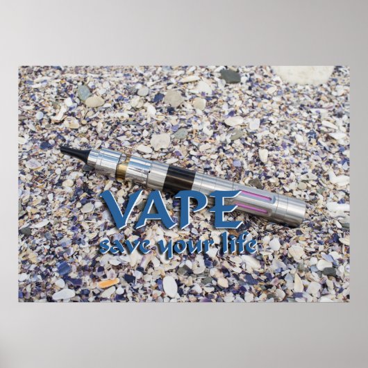 Vape en sla je leven op poster (Voorkant)