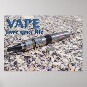 Vape en sla je leven op poster
