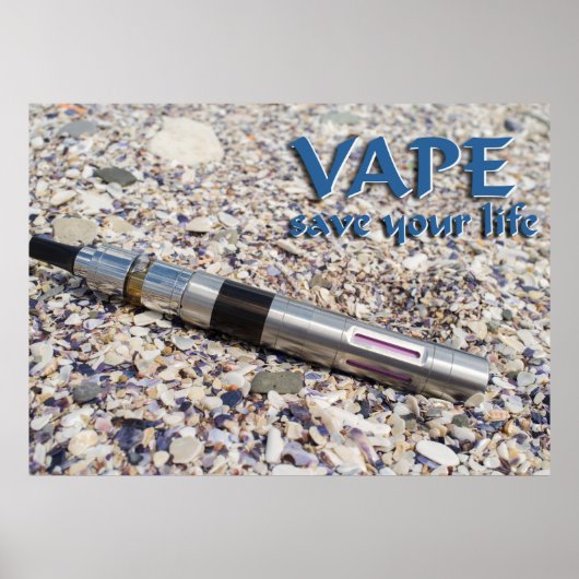 Vape en sla je leven op poster (Voorkant)