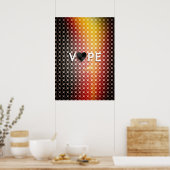 Vape Heart Retro Premium-Posters Poster (Keuken)