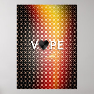 Vape Heart Retro Premium-Posters Poster