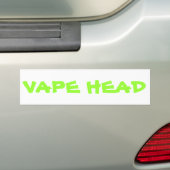 VAPE-HOOFD BUMPERSTICKER (Op auto)