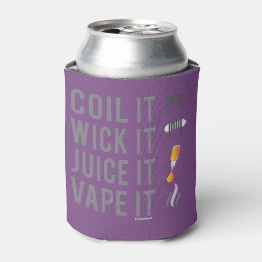 ▶ VAPE | Koil Wick Juice Vape van VapeGoat™ Blikjeskoeler (Blikje Voorkant)