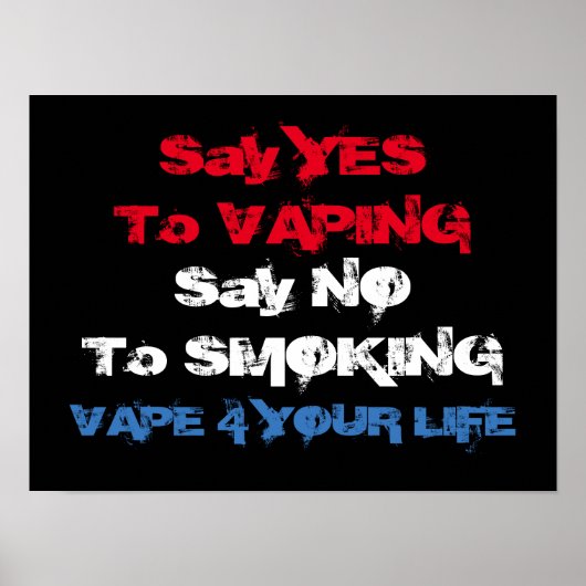 Vape op Poster van hoge kwaliteit (Voorkant)