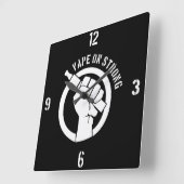 Vape op sterk vierkante klok (Hoek)