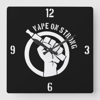 Vape op sterk vierkante klok