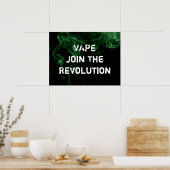 Vape Revolution Green Smoke Premium Poster (Cuisine)