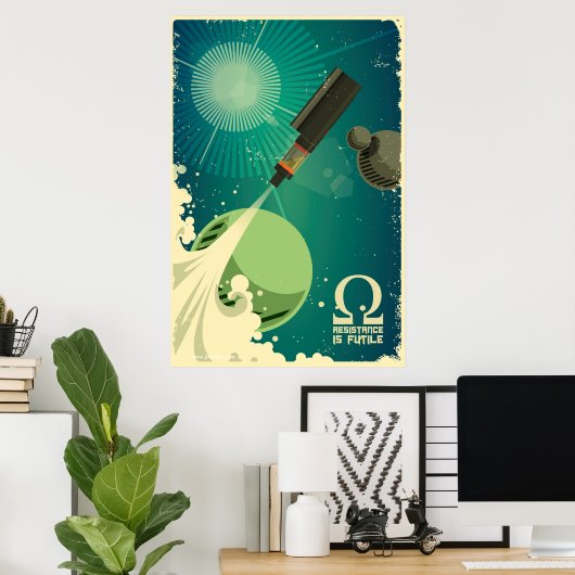 Vape Rocket - Resistentie is nutteloos Poster (Thuiskantoor)