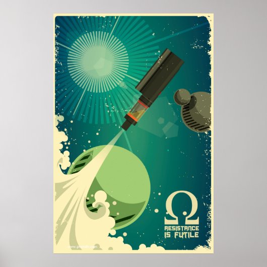 Vape Rocket - Resistentie is nutteloos Poster (Voorkant)
