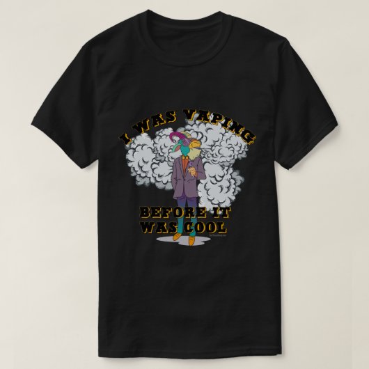 VAPE-Shirt | Vapt voor het Cool VapeGoat™ was T-shirt (Design voorkant)