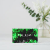 Vape Shop Carte de visite noir vert (Debout devant)