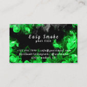 Vape Shop Carte de visite noir vert (Dos)