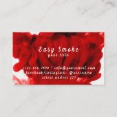Vape Shop Carte de visite rouge (Dos)