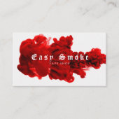 Vape Shop Carte de visite rouge (Devant)