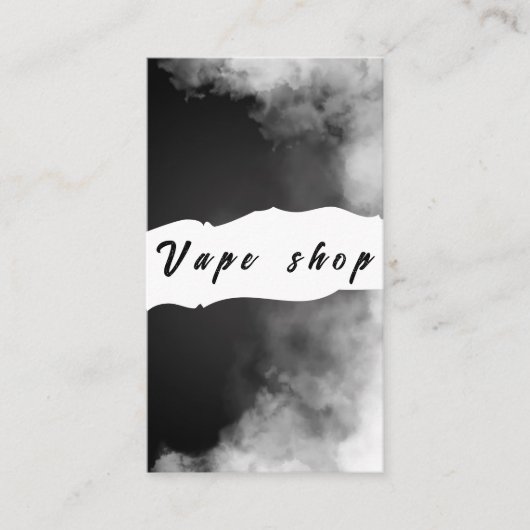 Vape Shop Fumer Carte de visite de cigarettes (Devant)
