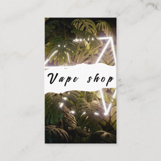 Vape Shop Fumer Carte de visite de cigarettes (Devant)