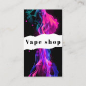 Vape Shop Fumer Carte de visite de cigarettes (Devant)
