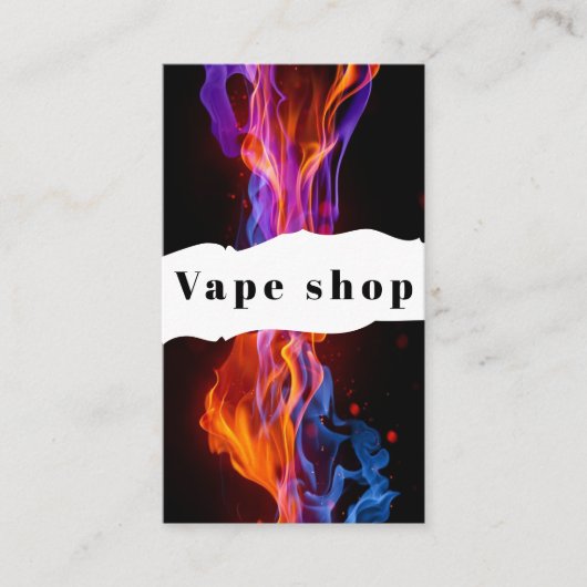 Vape Shop Fumer Carte de visite de cigarettes (Devant)