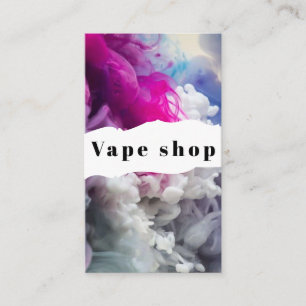 Vape Shop Fumer Carte de visite de cigarettes