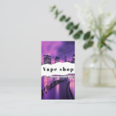 Vape Shop Fumer Carte de visite de cigarettes (Debout devant)