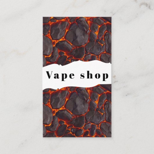 Vape Shop Fumer Carte de visite de cigarettes (Devant)