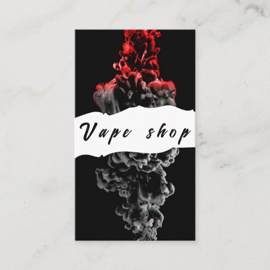 Vape Shop Fumer Carte de visite de cigarettes (Devant)