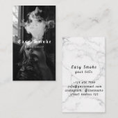 Vape Shop Fumer Carte de visite noir (Devant / Derrière)