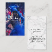 Vape Shop Fumer Carte de visite noir (Devant / Derrière)