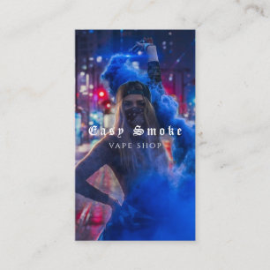 Vape Shop Fumer Carte de visite noir