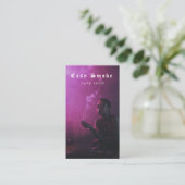 Vape Shop Fumer Carte de visite noir (Debout devant)