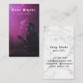 Vape Shop Fumer Carte de visite noir (Devant / Derrière)