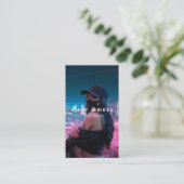 Vape Shop Fumer Carte de visite noir (Debout devant)