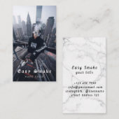 Vape Shop Fumer Carte de visite noir (Devant / Derrière)