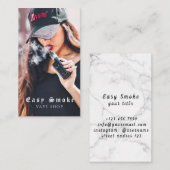 Vape Shop Fumer Carte de visite noir (Devant / Derrière)