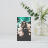 Vape Shop Fumer Carte de visite noir (Debout devant)