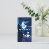 Vape Shop Fumer Carte de visite noir (Debout devant)