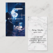 Vape Shop Fumer Carte de visite noir (Devant / Derrière)