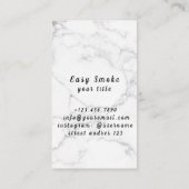 Vape Shop Fumer Carte de visite noir (Dos)