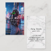 Vape Shop Fumer Carte de visite noir (Devant / Derrière)