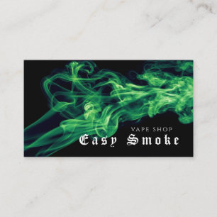 Vape Shop Green Black Smoke Visitekaartje